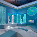 100 Strand Fiber Optic Light Curtain - 8 Color Settings