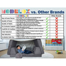 10 Piece Soft Modular Microsuede Foam Kids Play Couch