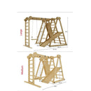 Chestnut 8-in-1 Indoor Jungle Gym