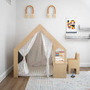 Flair - Avenlur Wood Indoor Playhouse Desk with Chair