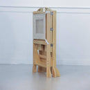 Laurel - 4 in 1 Foldable Kitchen Tower, Step Stool, Chalkboard and Slide
