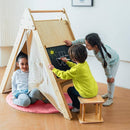 Wood Learning Tent and Climber with Desk and Chair