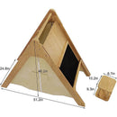 Wood Learning Tent and Climber with Desk and Chair