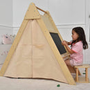 Wood Learning Tent and Climber with Desk and Chair