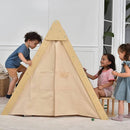 Wood Learning Tent and Climber with Desk and Chair