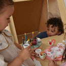 Wood Learning Tent and Climber with Desk and Chair