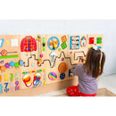 BumbleBeeSmart® Montessori Play Wall Panel for Kids' Play Area