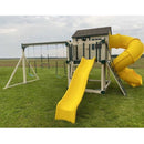 Cabin Deluxe Playhouse with Swing