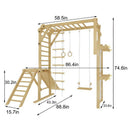 Grove Foldable Indoor Jungle Gym - Wall Mounted Color Bars