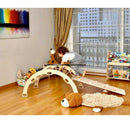 Wooden Climbing Arch Rocker with Ramps