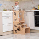 Wood and Hearts Convertible Kitchen Tower