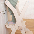 Wood and Hearts Foldable Kitchen Tower