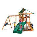 Outing with Double Slides Swing Set