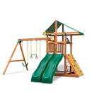 Outing with Double Slides Swing Set
