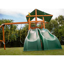 Outing with Double Slides Swing Set