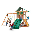Outing with Double Slides Swing Set