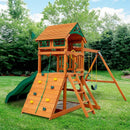 Outing with Double Slides Swing Set