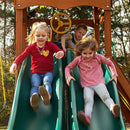 Outing with Double Slides Swing Set