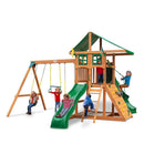 Outing with Tube Slide Swing Set