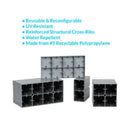 26 Jumbo Sized Single Color Modular Building Blocks Combo Pack