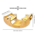 2in1 Montessori Wooden Seesaw and Table Chair Set