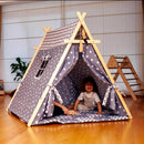 Gray Stars Play Tent and Play Mat
