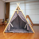 Gray Stars Play Tent and Play Mat