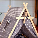 Gray Stars Play Tent and Play Mat