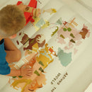 Mini World Map Inside Bounce House