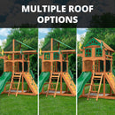 Outing with Tube Slide Swing Set
