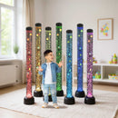 PLAYLEARN 5ft Sensory LED Bubble Tube Lamp with 2 Brackets