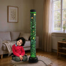 PLAYLEARN 5ft Sensory LED Bubble Tube Lamp with 2 Brackets