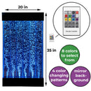 PlayLearn 3ft Wall Mounted Sensory Bubble Wall with Color Changing Lights