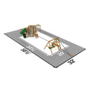 Playstar Ninja Power Tower Gold Outdoor Playset