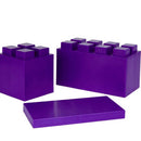 26 Jumbo Sized Single Color Modular Building Blocks Combo Pack