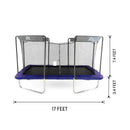 Skywalker Trampoline 17' x 10' Rectangle Olympic-Sized Premium Trampoline with Enclosure - LMG-SPTRC1710