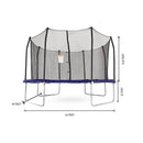14' Square Trampoline - Blue