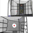 Game Kit with Bounceback and Triple Toss Games for Trampolines