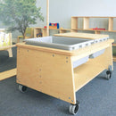 Whitney Brothers Mobile Sensory Play Table With 2 Tubs and Lids (CH4049)