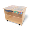Whitney Brothers Mobile Sensory Play Table With 4 Trays and Lids (WB1775)