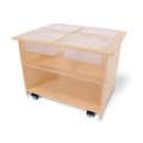 Whitney Brothers Mobile Sensory Play Table With 4 Trays and Lids (WB1775)