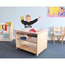 Whitney Brothers Mobile Sensory Play Table With 4 Trays and Lids (WB1775)