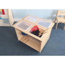 Whitney Brothers Mobile Sensory Play Table With 4 Trays and Lids (WB1775)