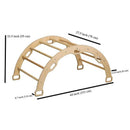 Wooden Climbing Arch Rocker with Ramps