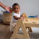 Maple Beginner Pikler Triangle and Rocker