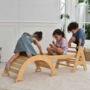 Maple Beginner Pikler Triangle and Rocker