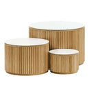 Avenlur Nesting Fluted Tables - White