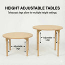 36" Diameter Avenlur Round Adjustable Kids Table