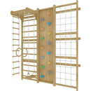 Avenlur Walnut 79" Wall Mounted Jungle Gym