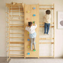 Avenlur Walnut 79" Wall Mounted Jungle Gym